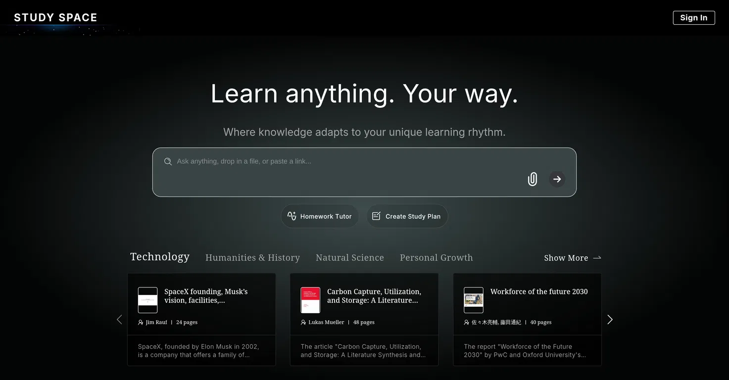 Study Space screenshot