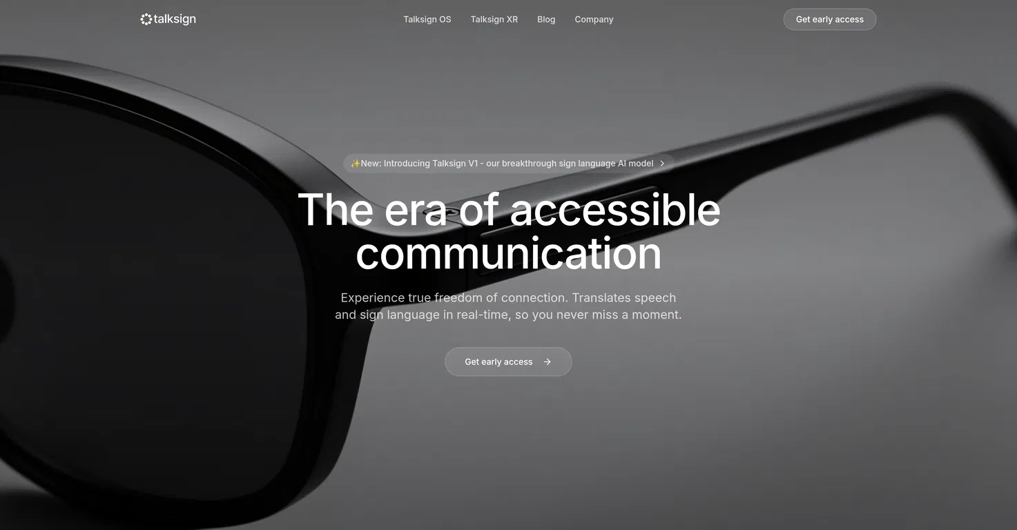 Talksign screenshot