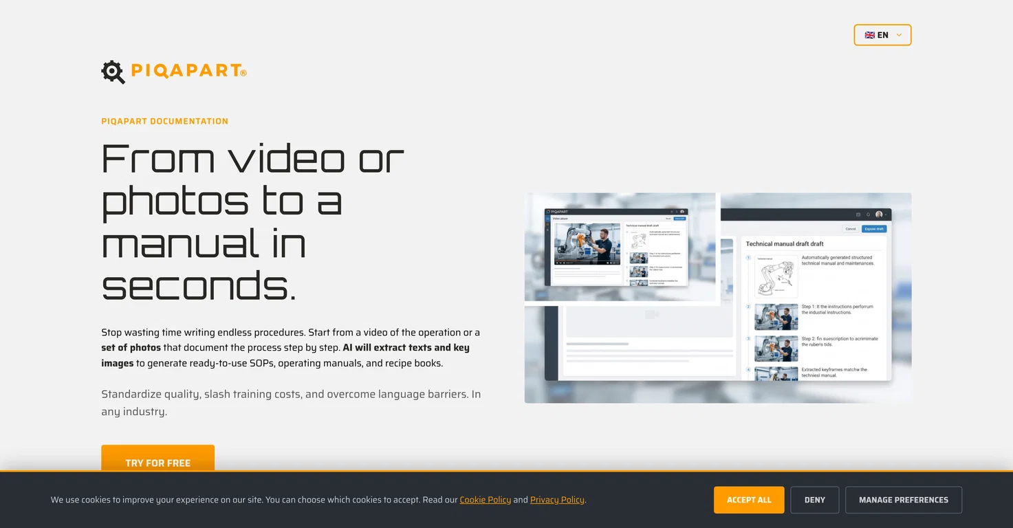 PIQAPART screenshot