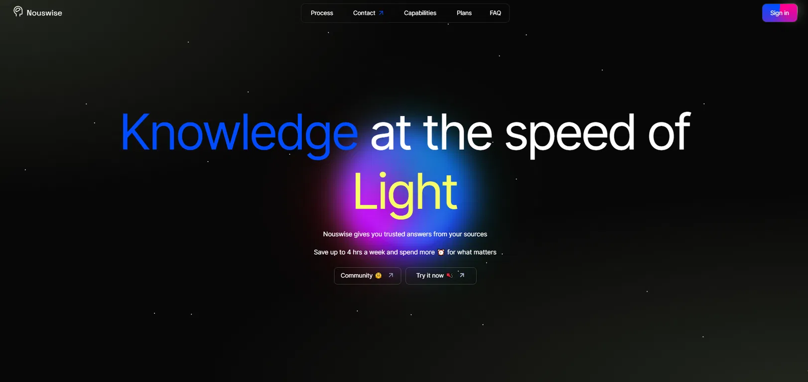 Nouswise screenshot