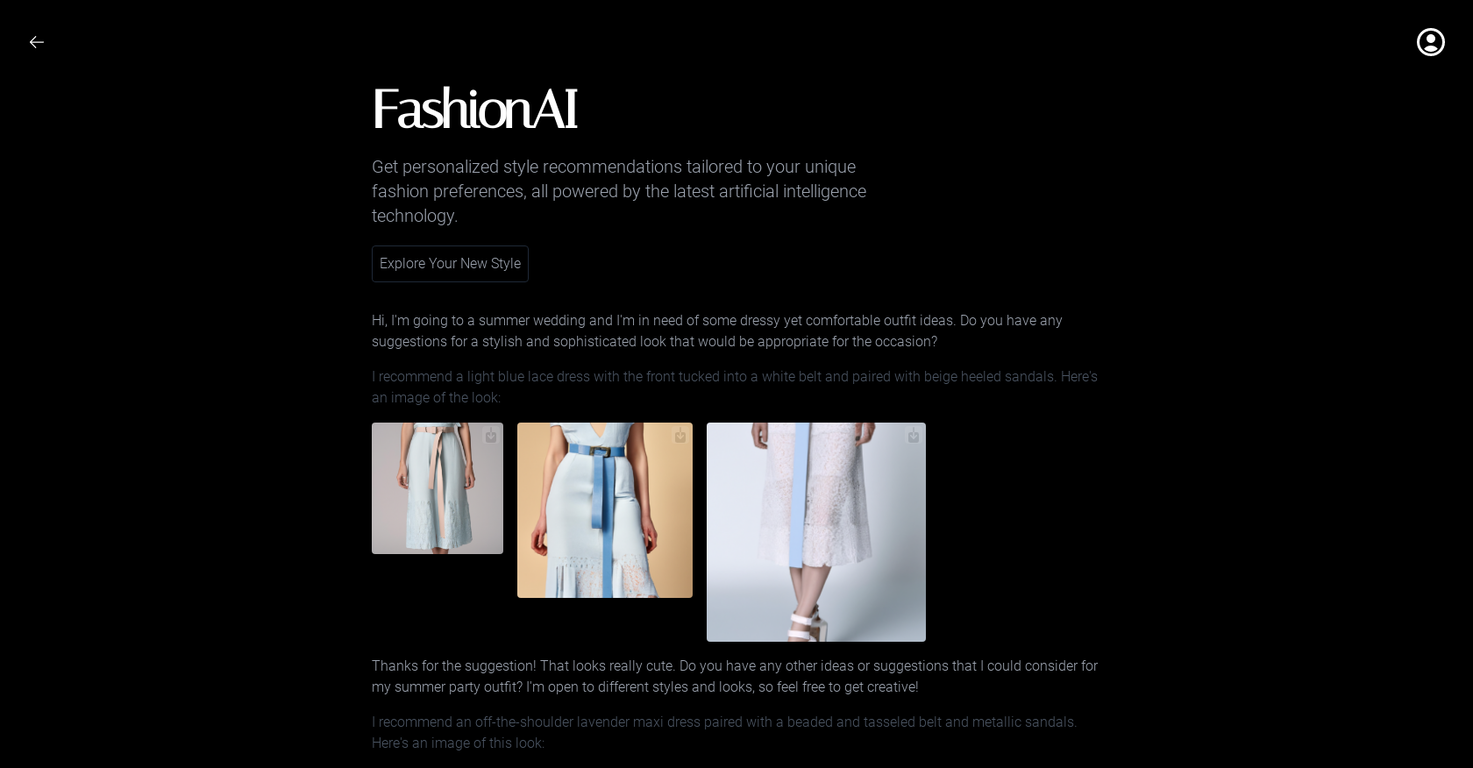 FashionAI screenshot