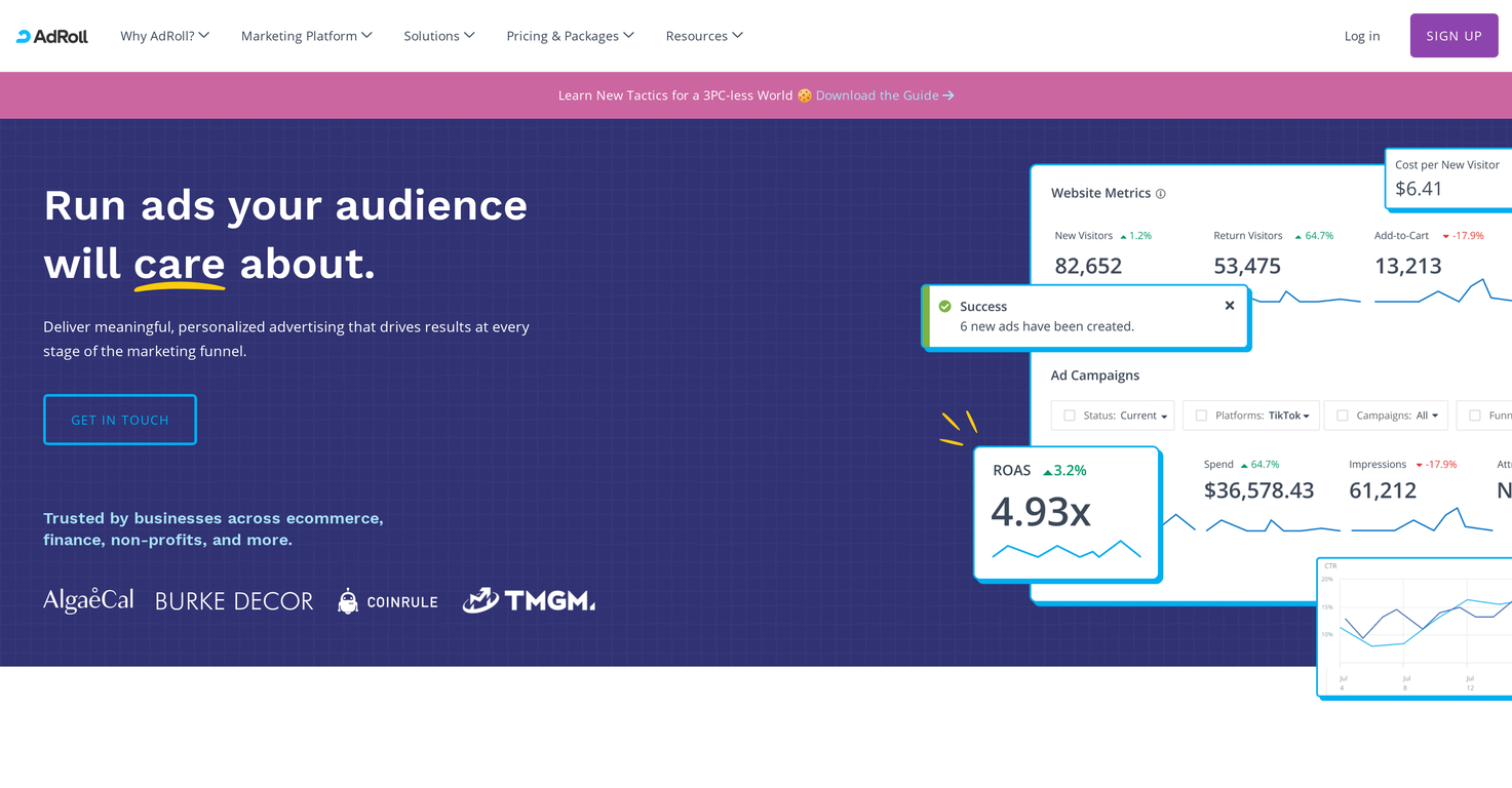 AdRoll screenshot