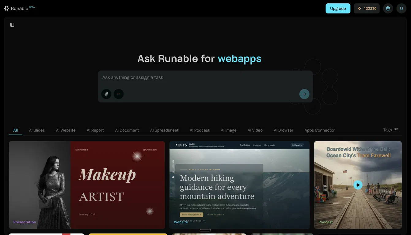 Runable screenshot