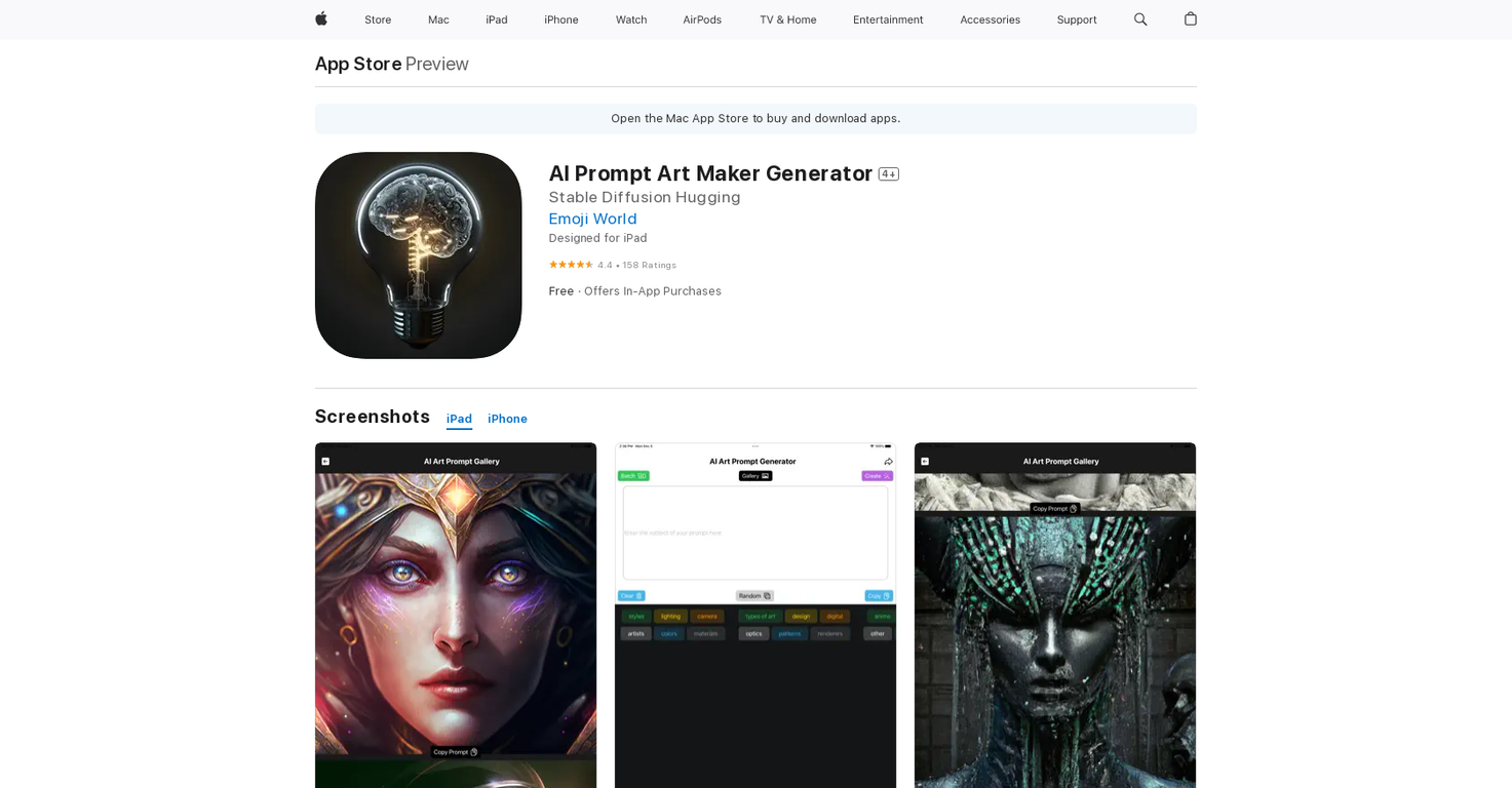 AI Prompt Art Maker Generator screenshot