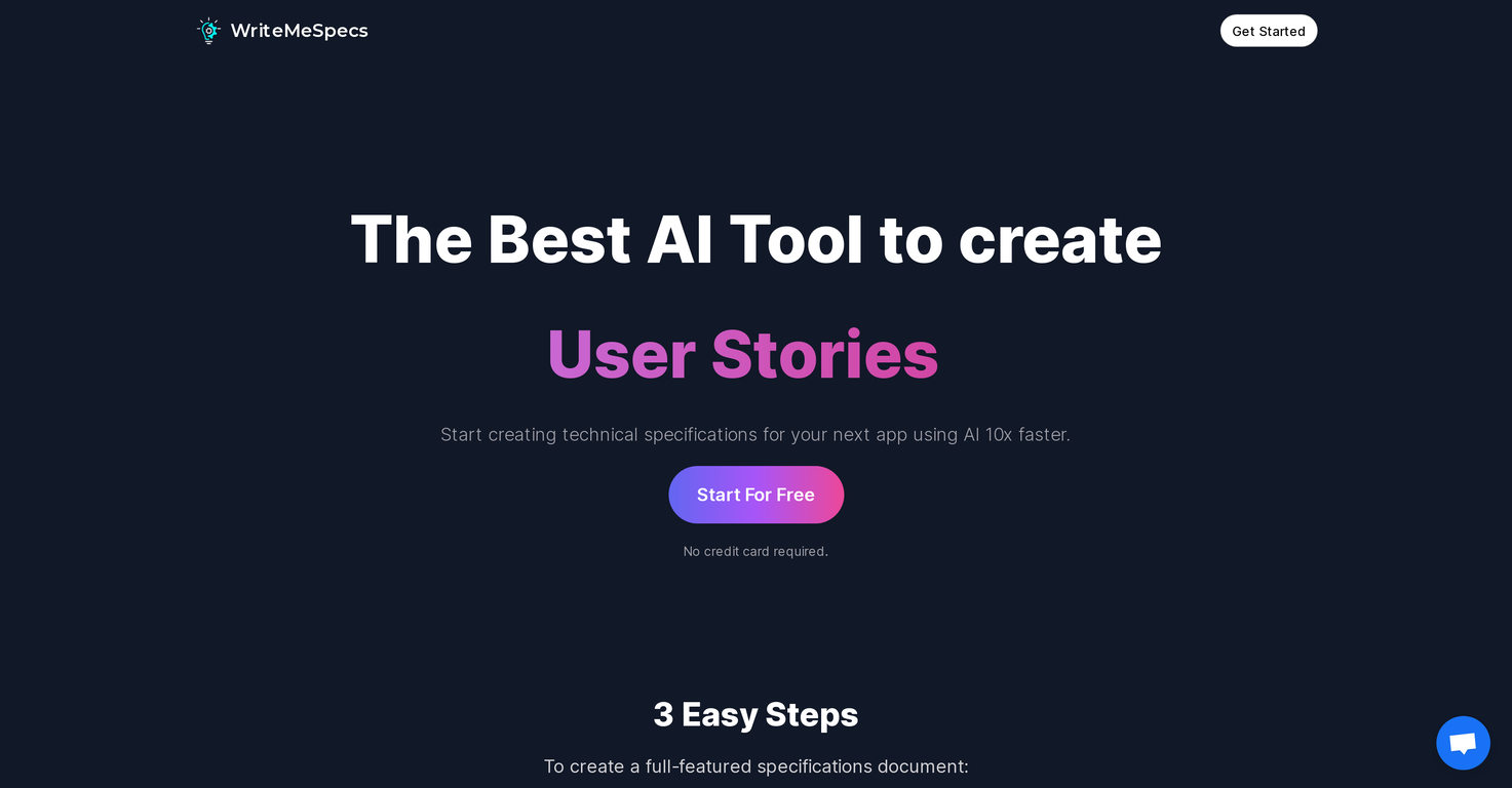 WriteMeSpecs screenshot