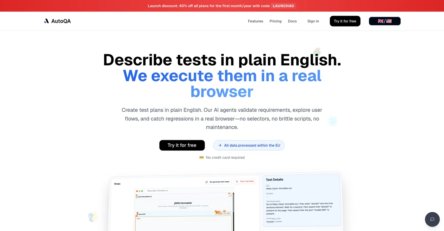 AutoQA screenshot