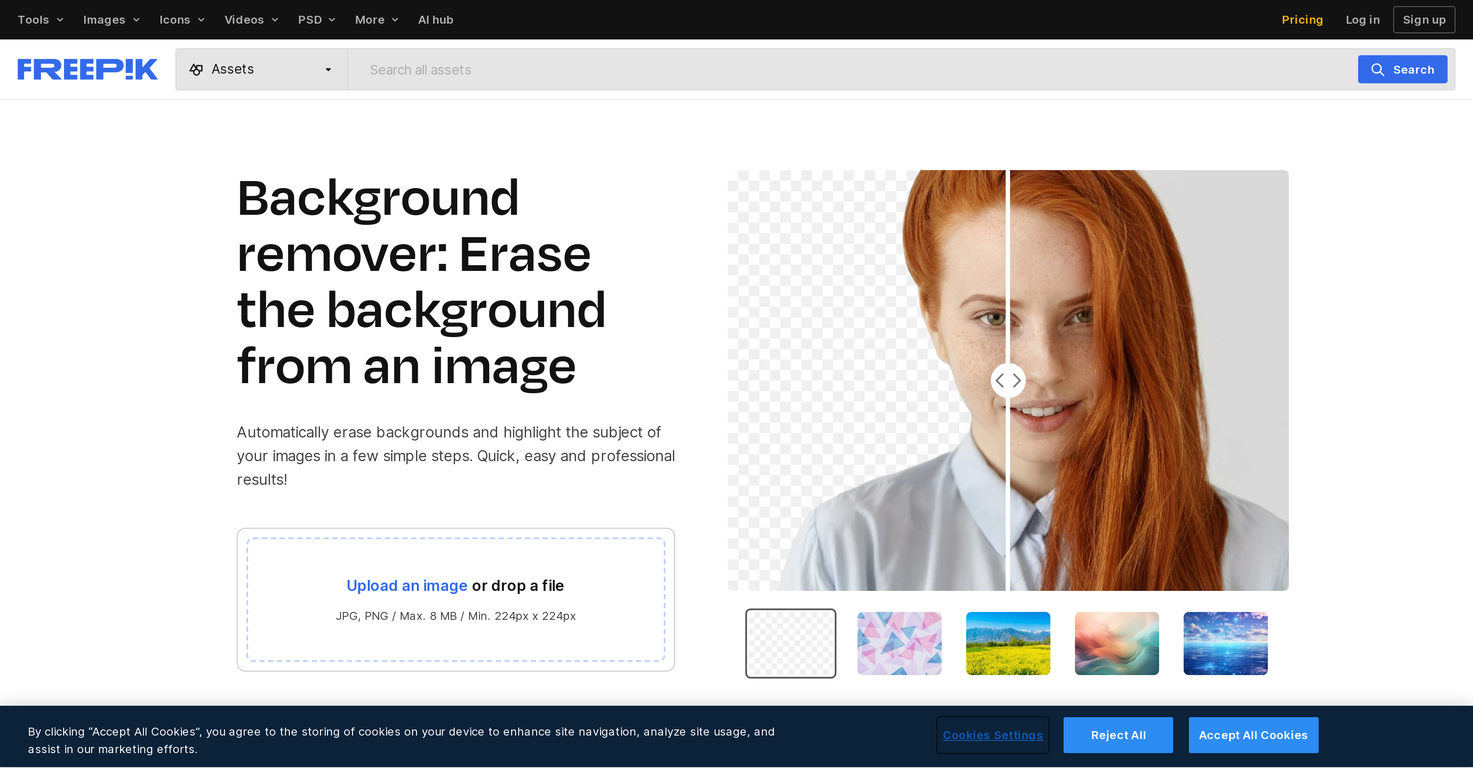 Freepik Background Remover screenshot