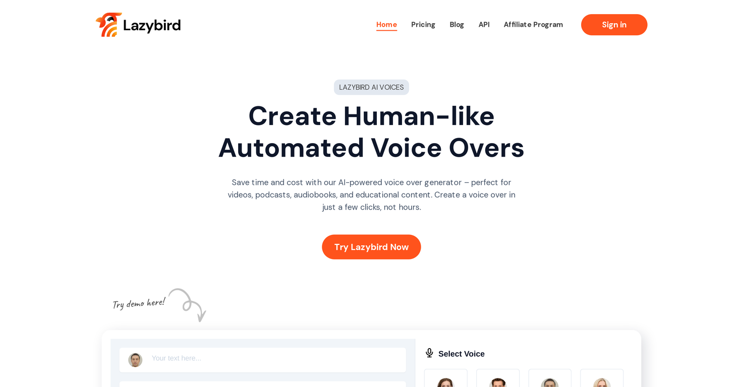 Lazybird screenshot
