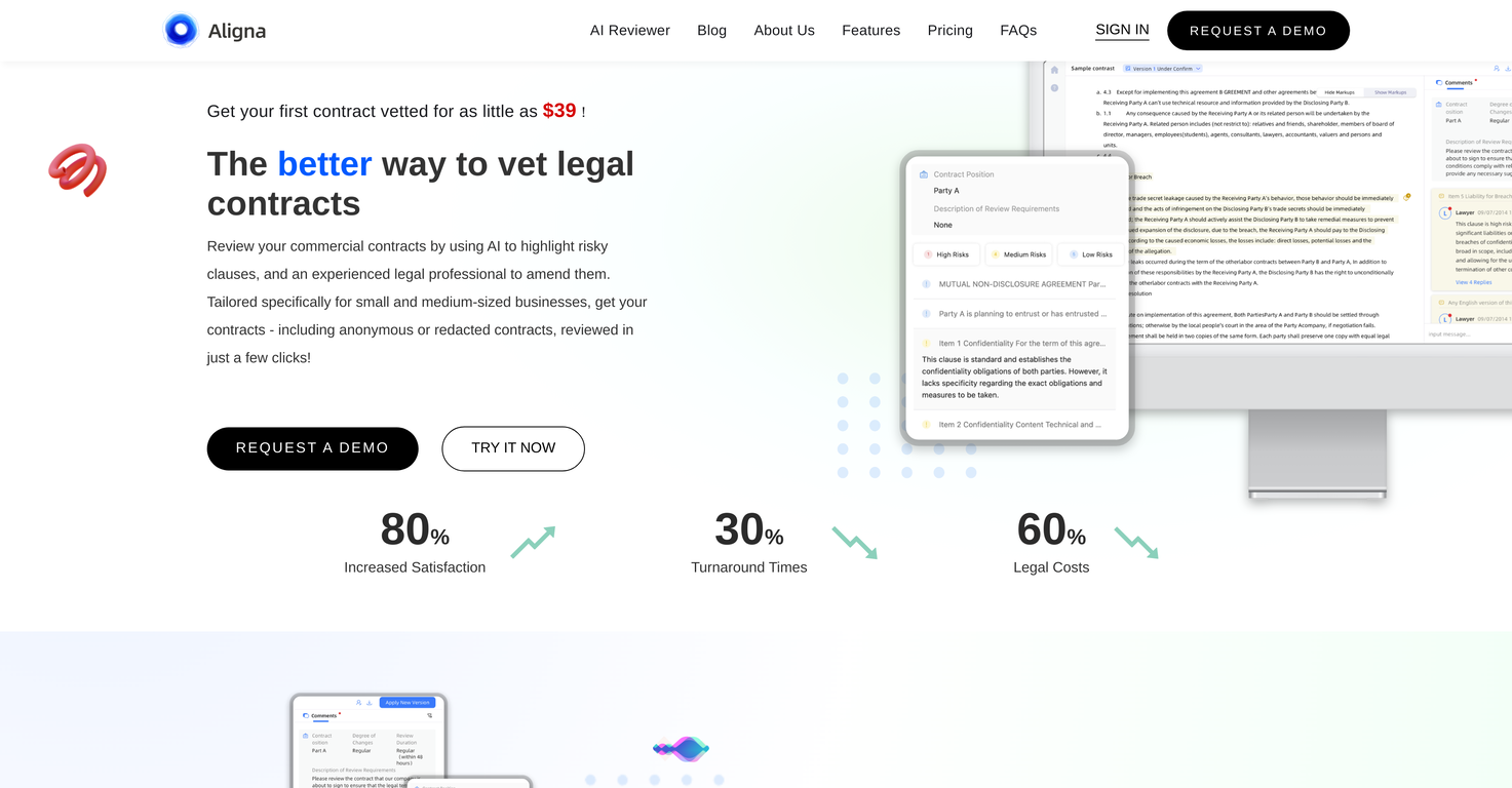 Aligna screenshot