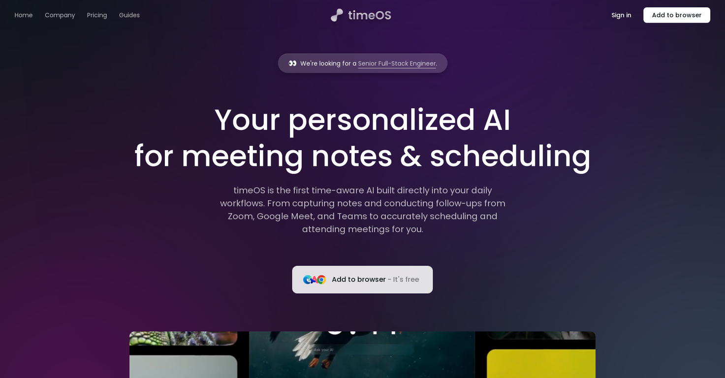 TimeOS screenshot
