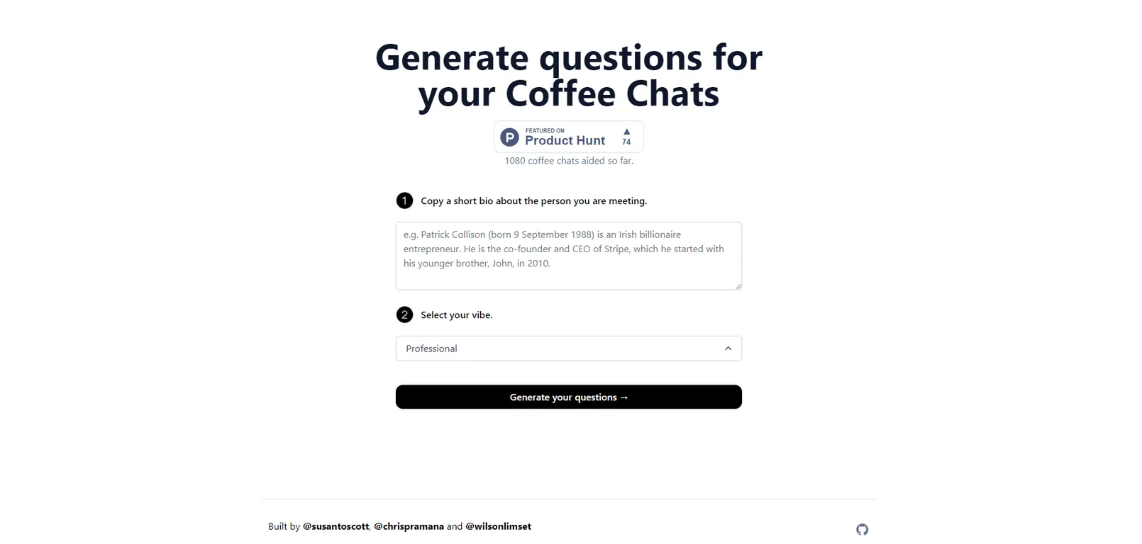 CoffeeChat AI screenshot