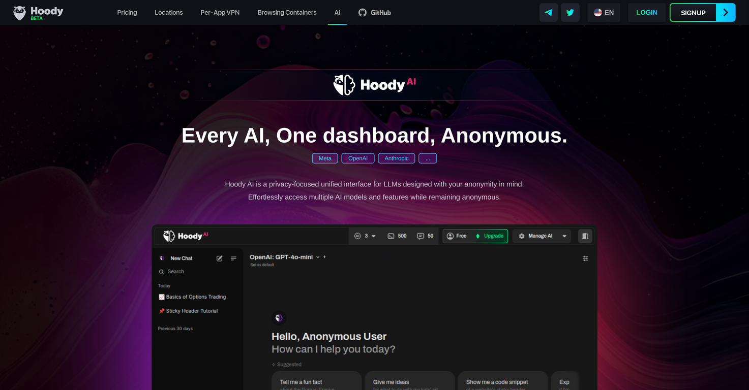Hoody AI screenshot