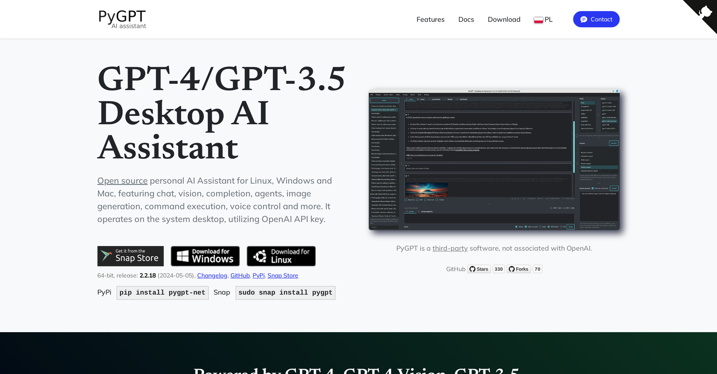 PyGPT screenshot