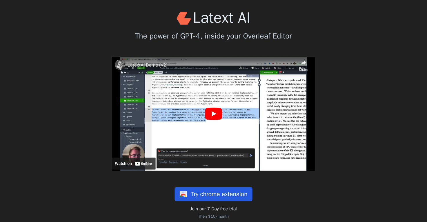 LatextAI screenshot