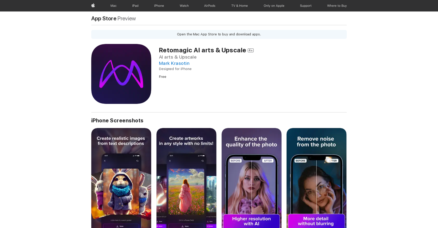 Retomagic AI screenshot