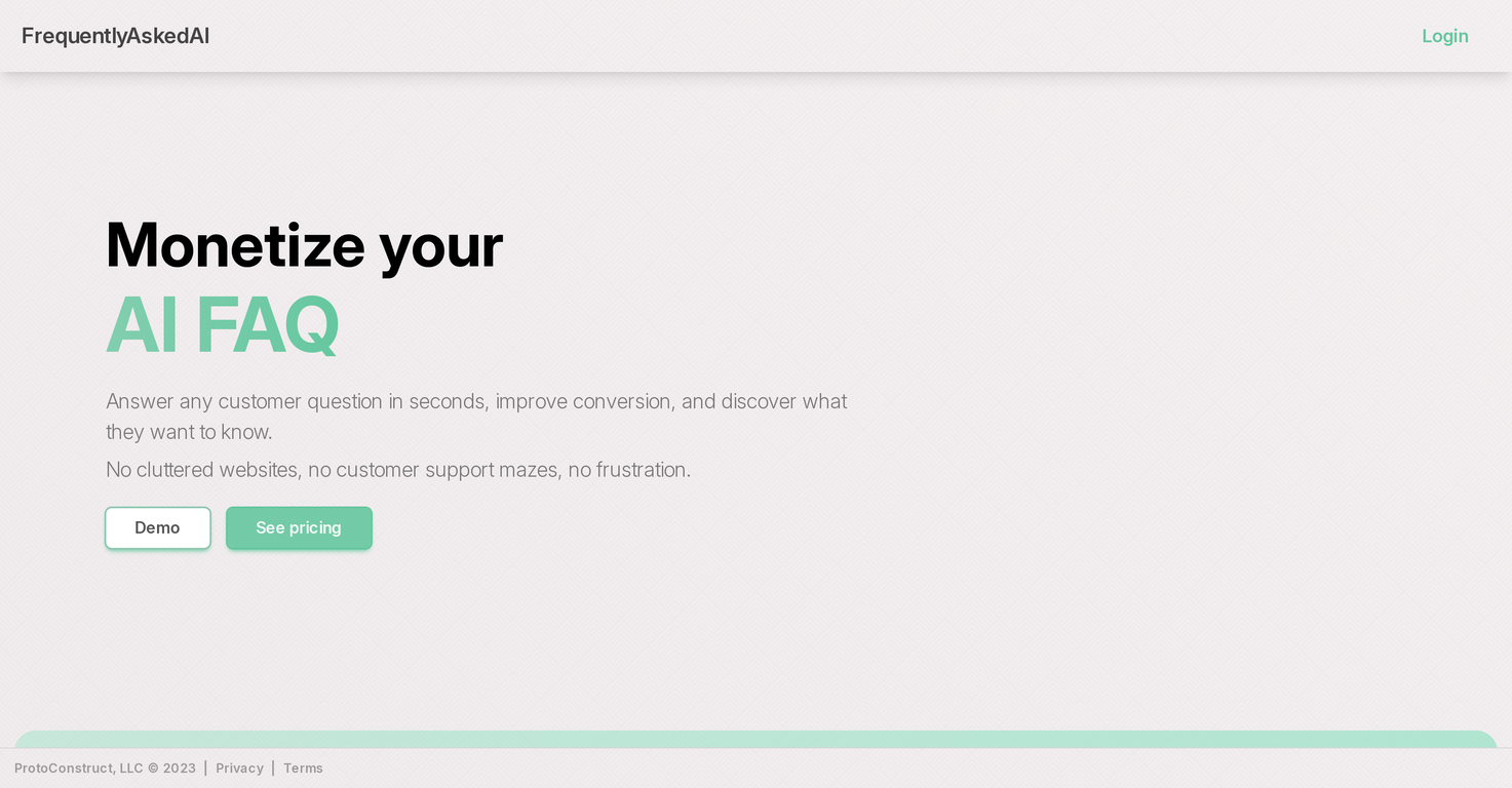 FrequentlyAskedAI screenshot