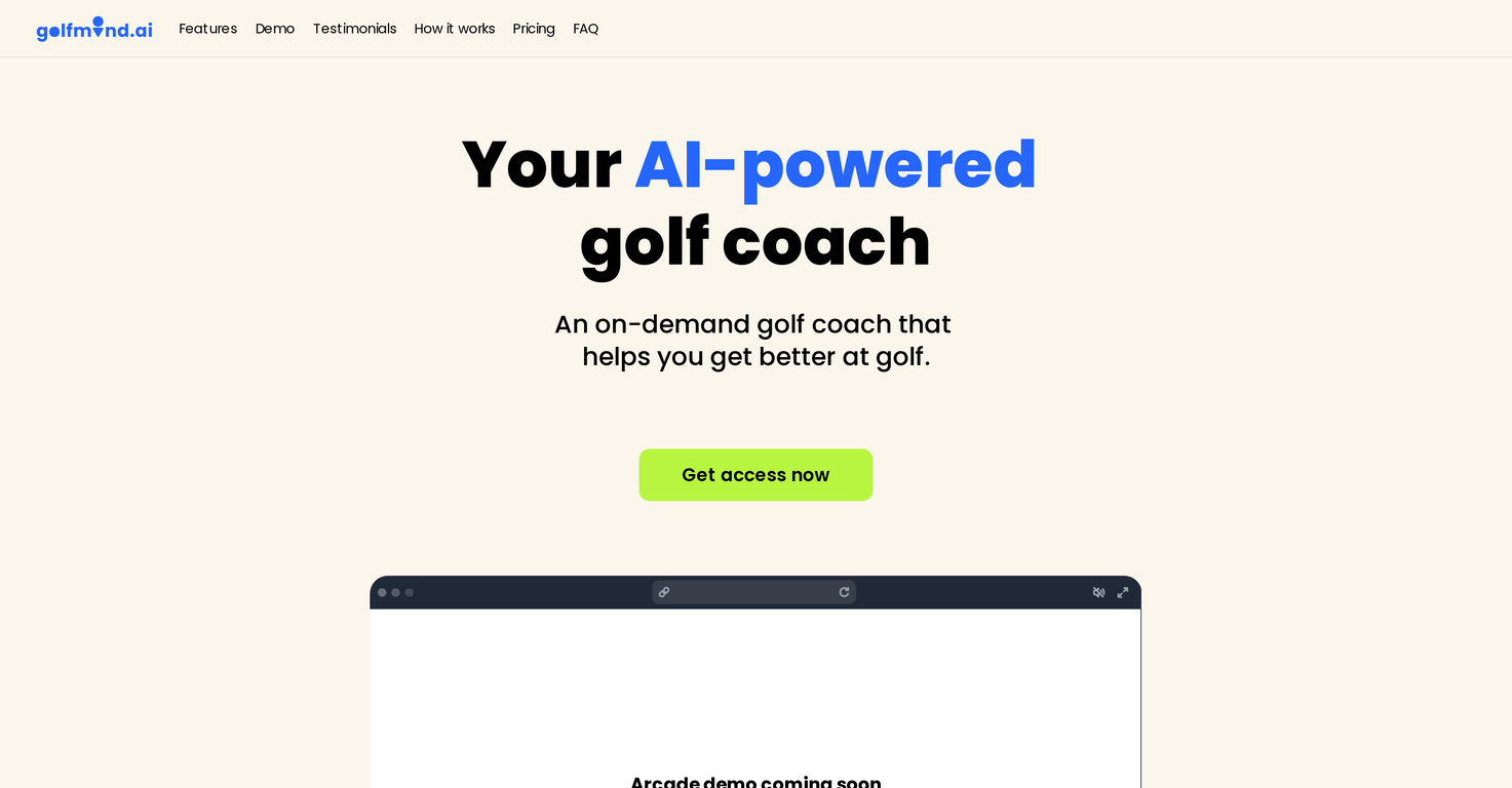 Golfmind screenshot
