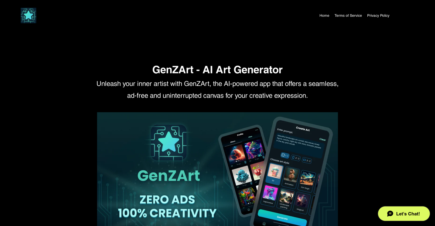 Genzart screenshot