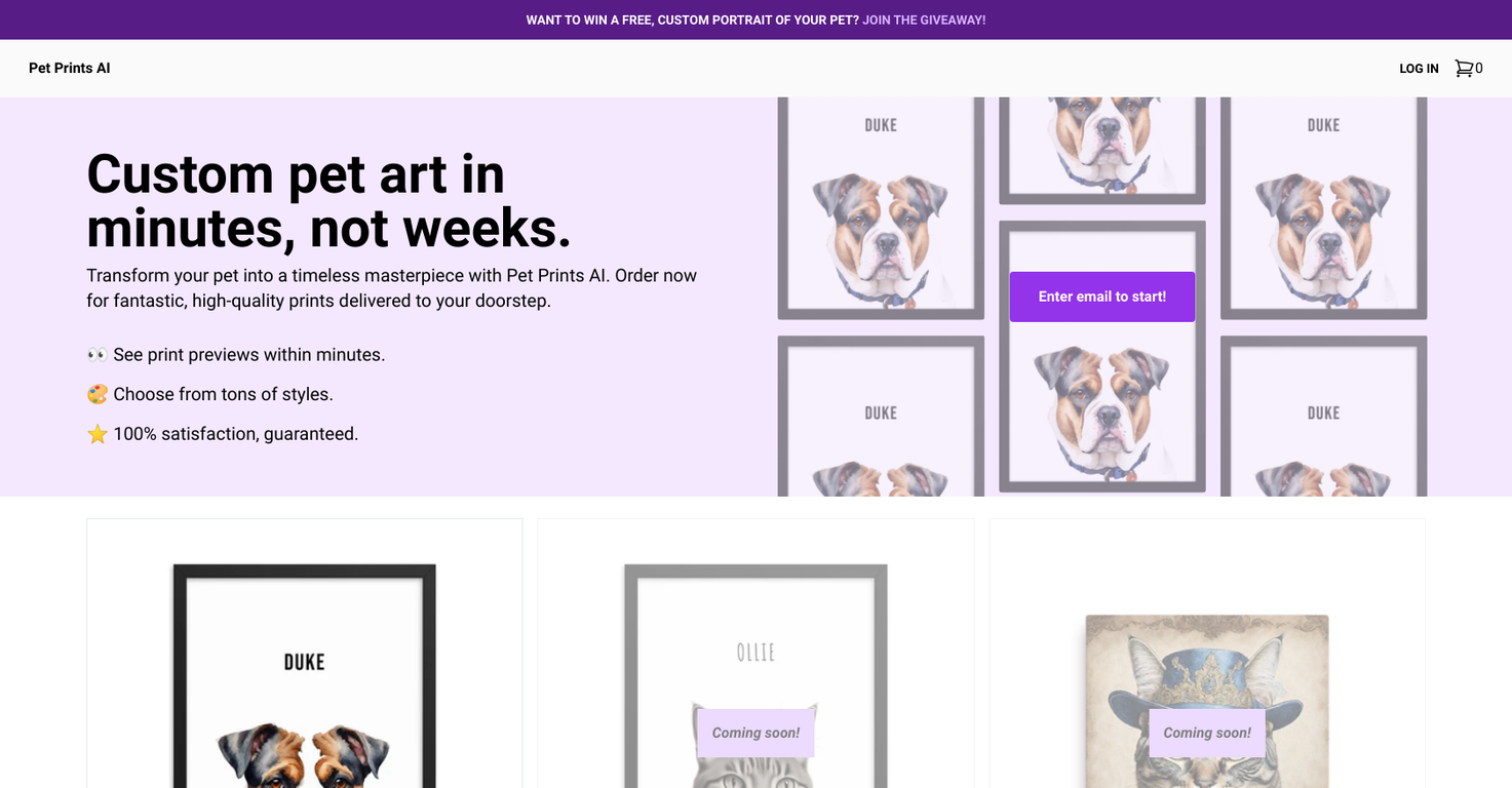Pet Prints AI screenshot