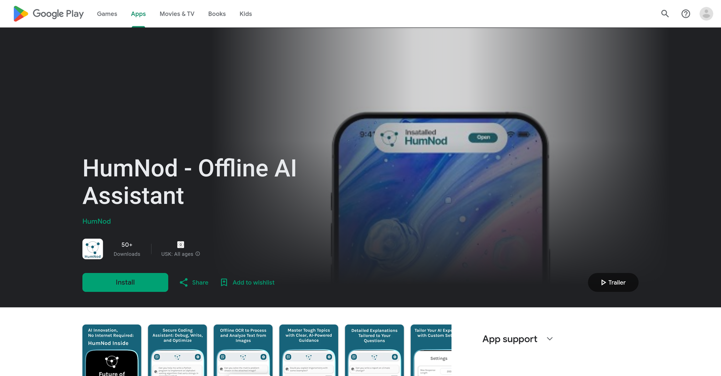 HumNod - Offline AI Assistant screenshot