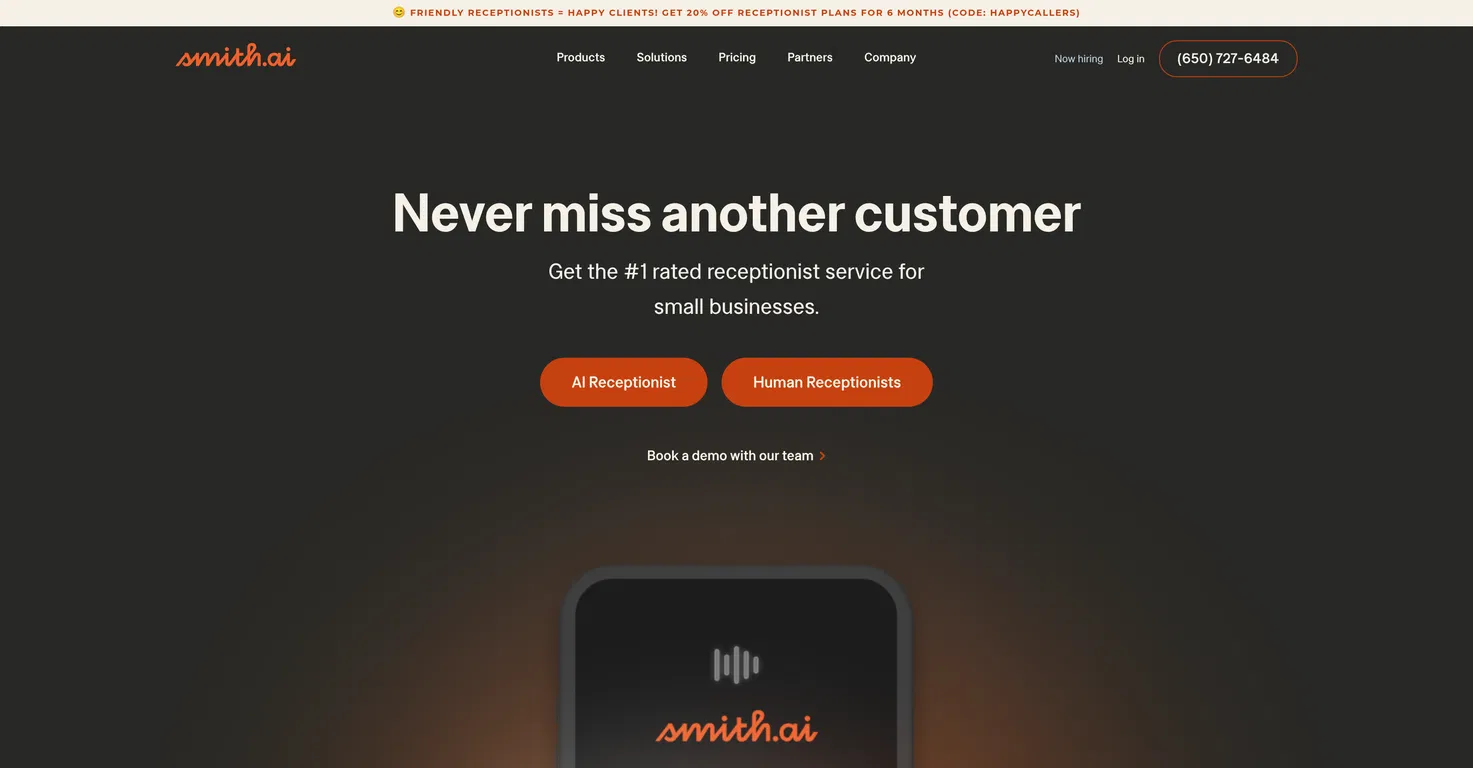 Smith.ai screenshot