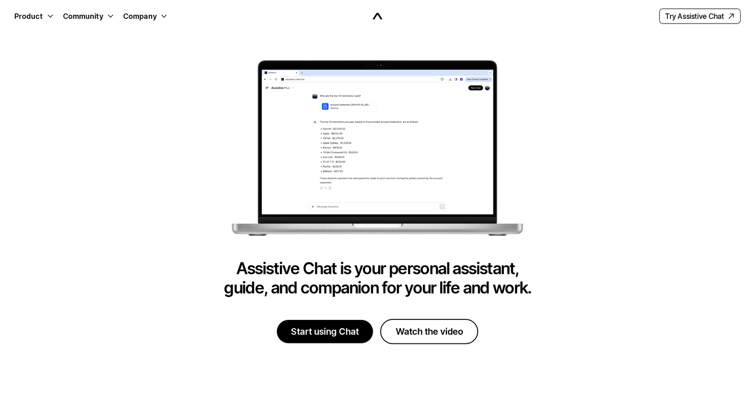 Assistive Chat screenshot