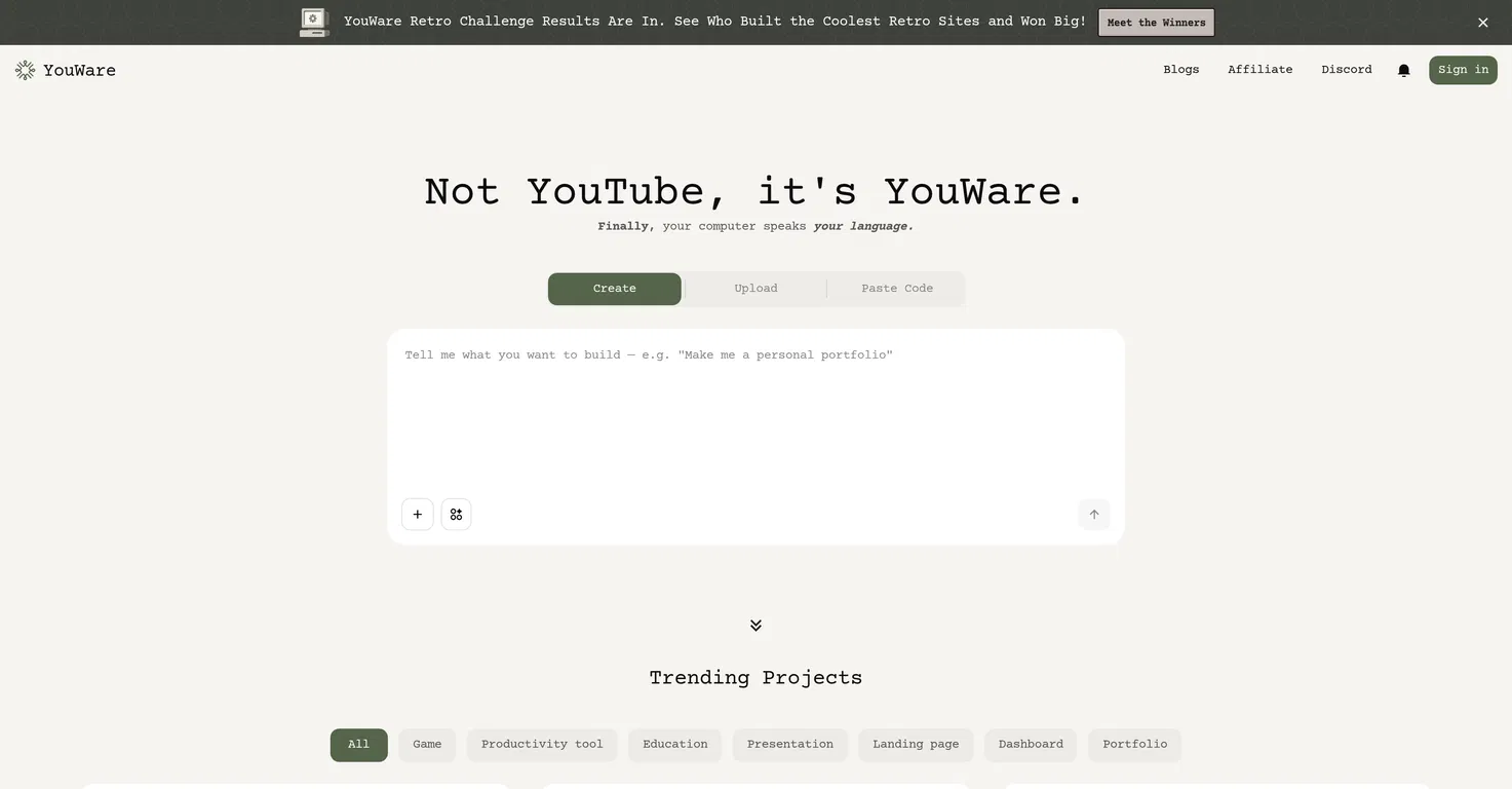YouWare screenshot