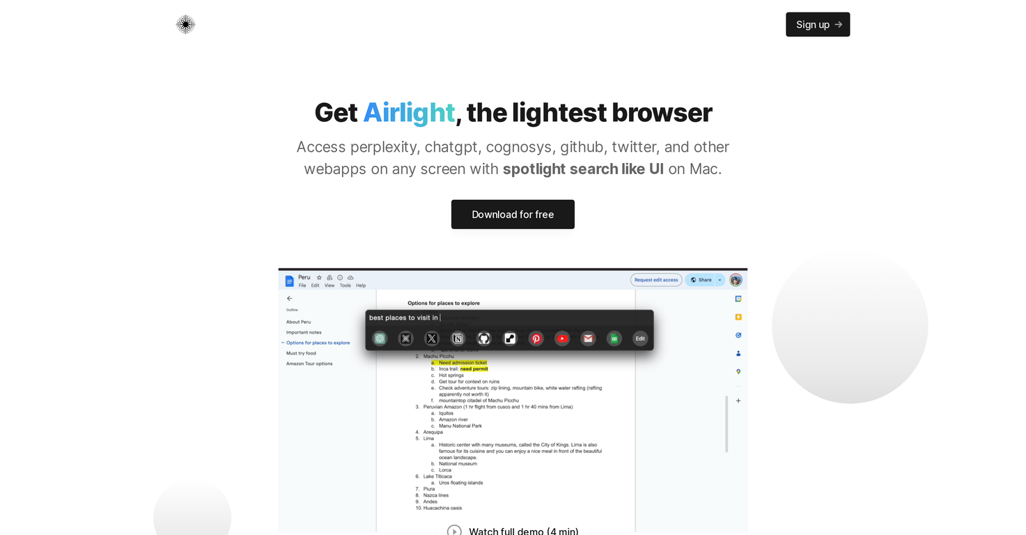 Airlight screenshot