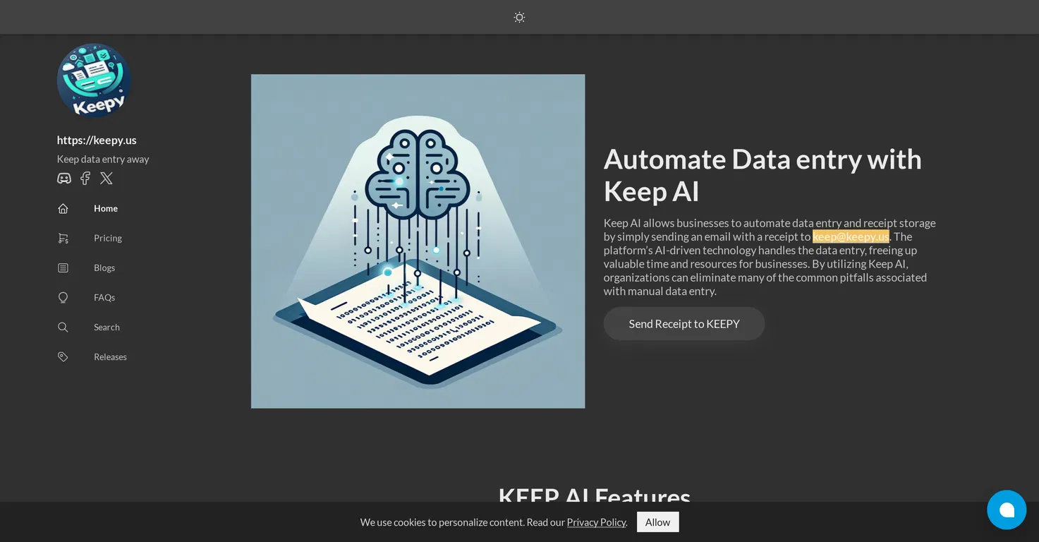 Keepy AI screenshot