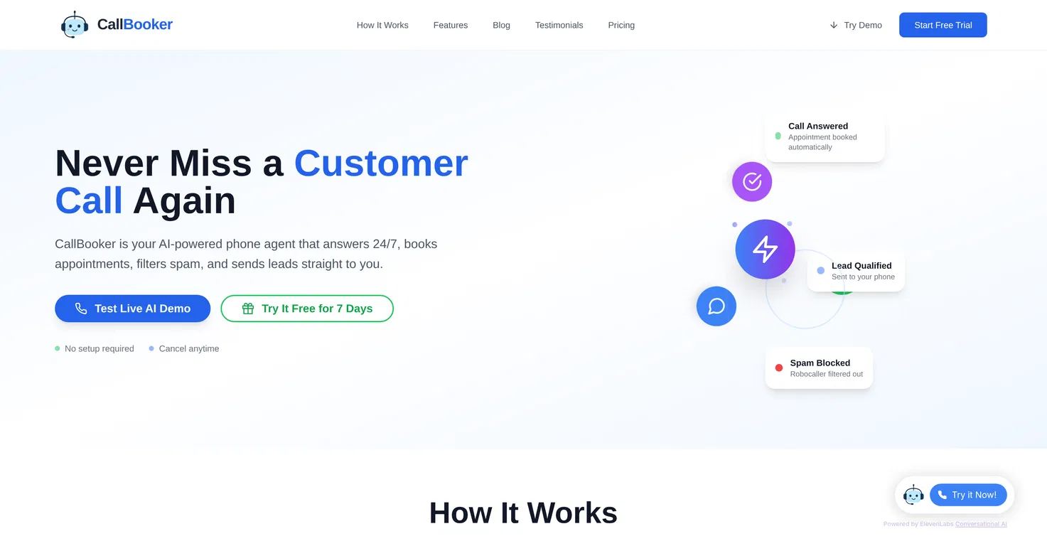 CallBooker screenshot