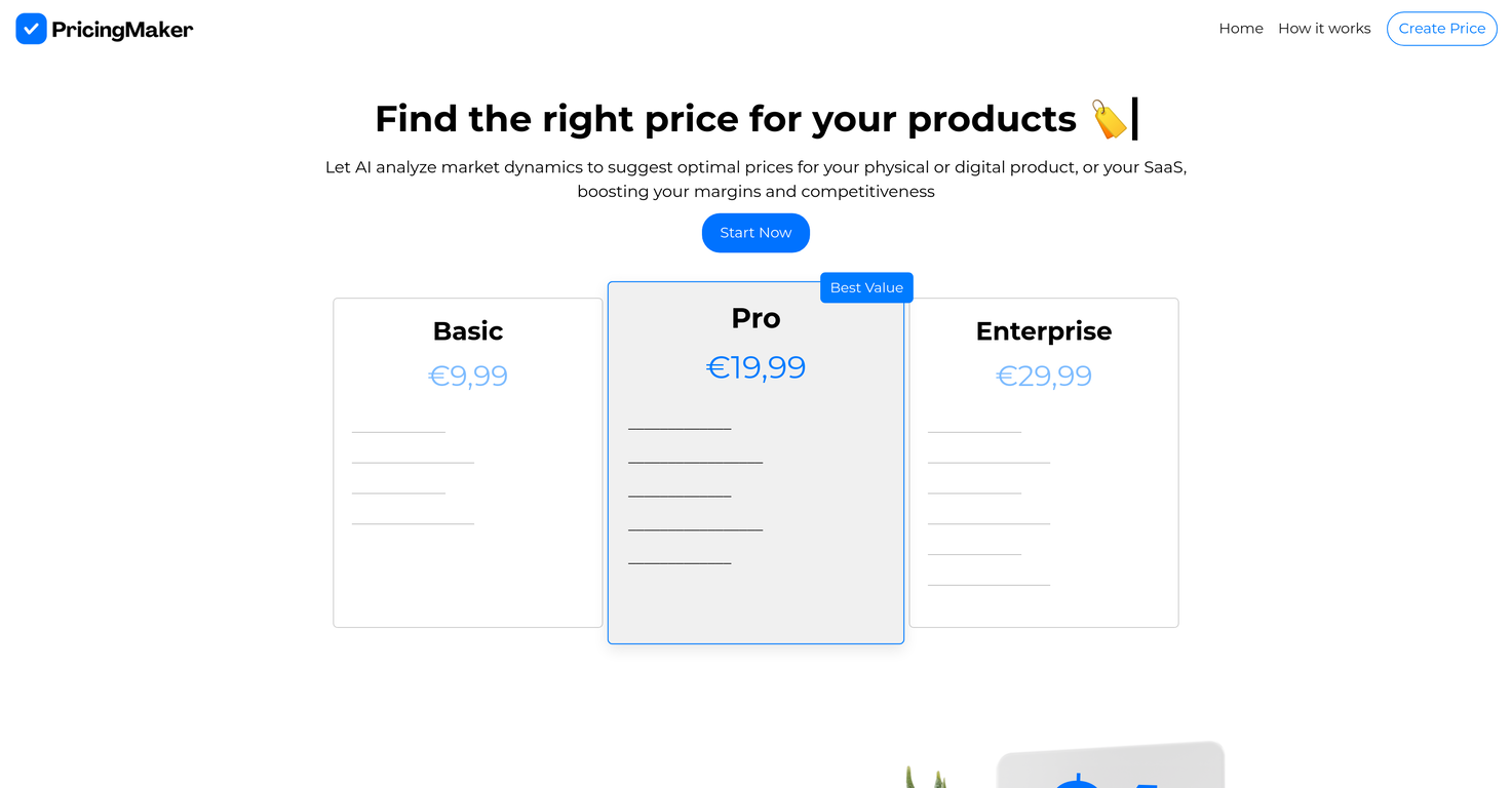 PricingMaker screenshot