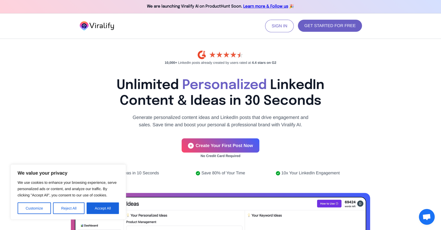 Viralify AI screenshot