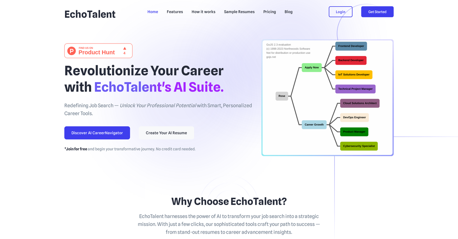 EchoTalent screenshot