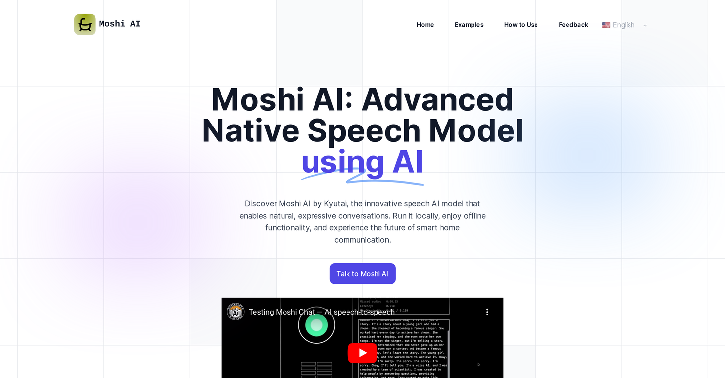 Moshi AI screenshot
