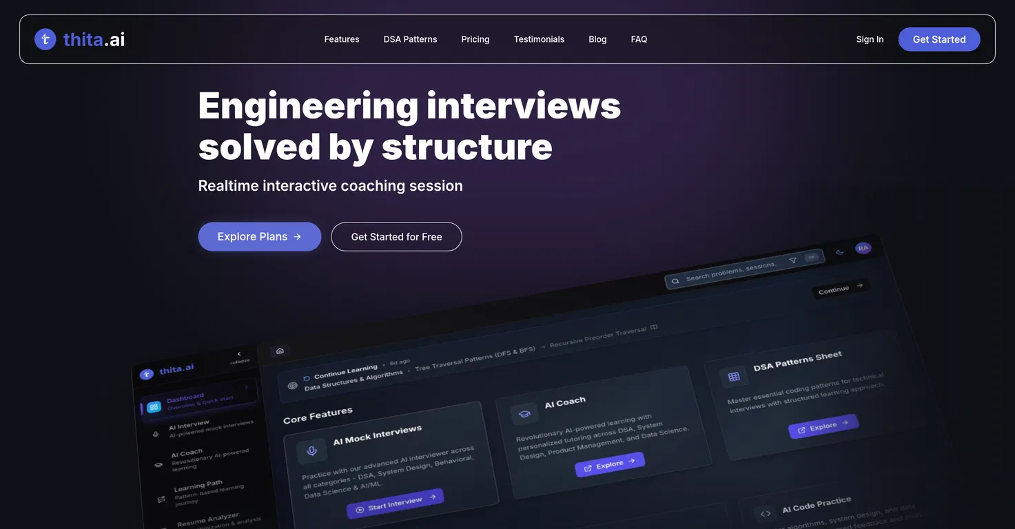 Thita.ai screenshot