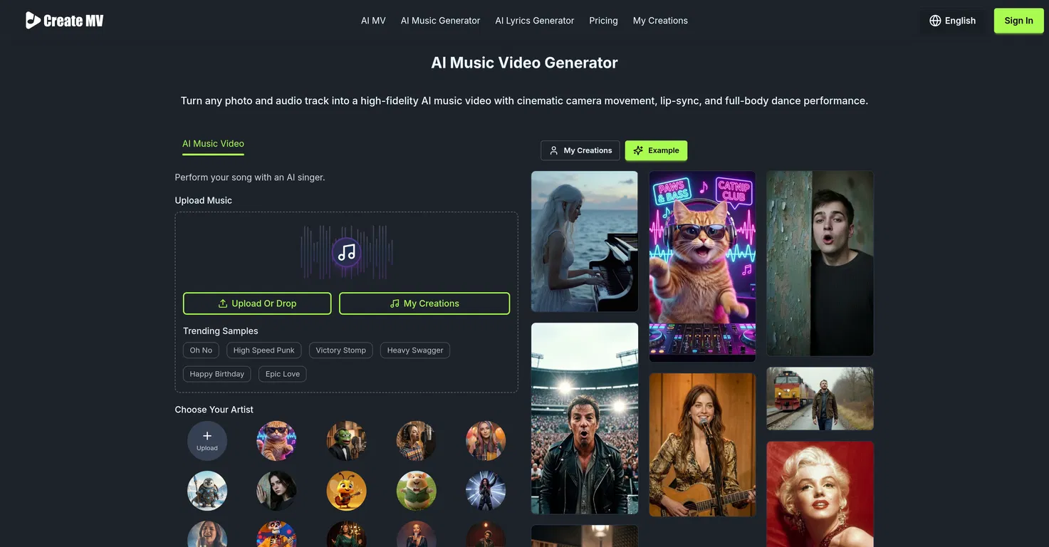 Create Music Video.AI screenshot