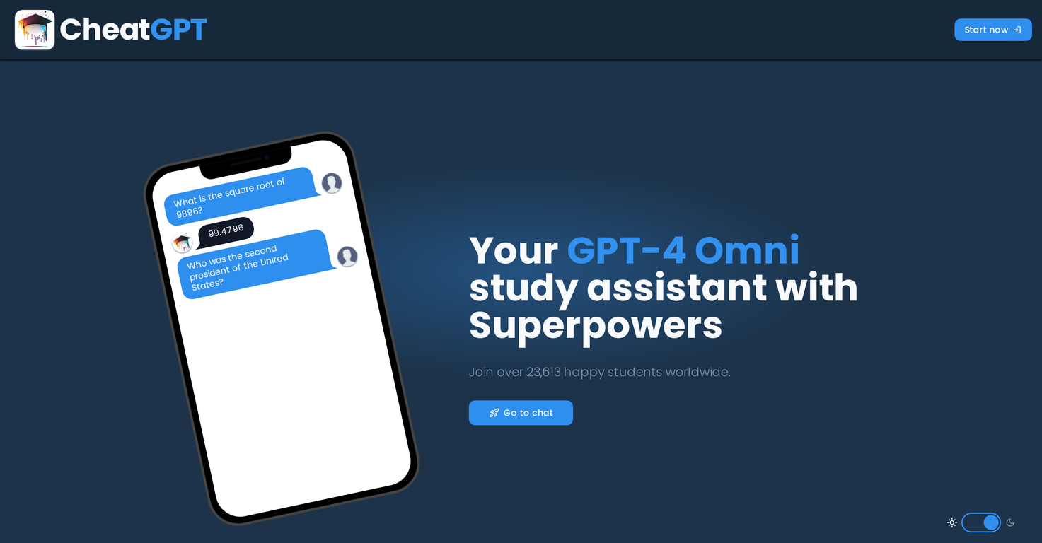 CheatGPT screenshot