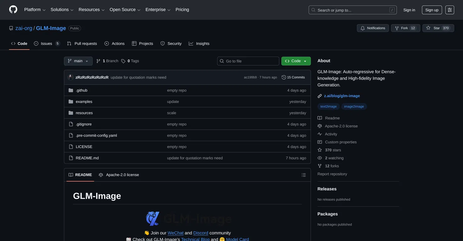 GLM Image | z.AI screenshot
