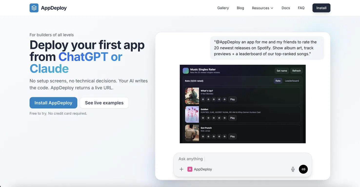 AppDeploy screenshot