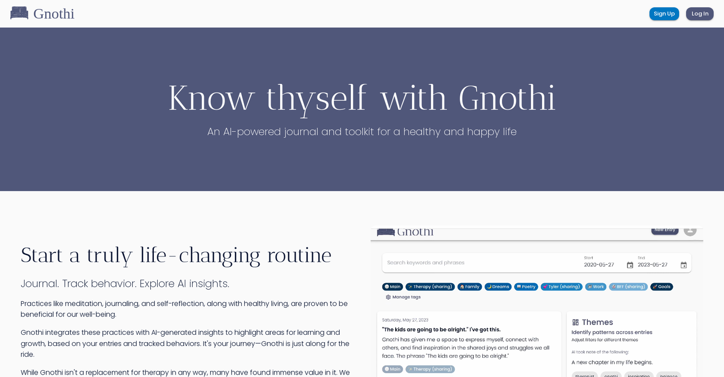 Gnothi screenshot