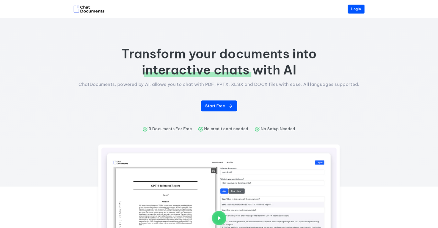 Chat Documents screenshot