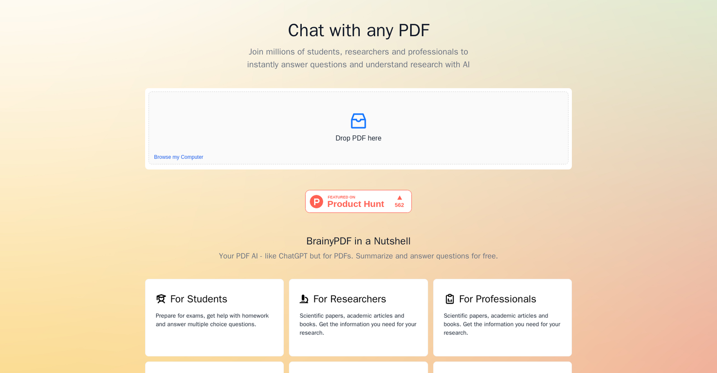 BrainyPdf screenshot