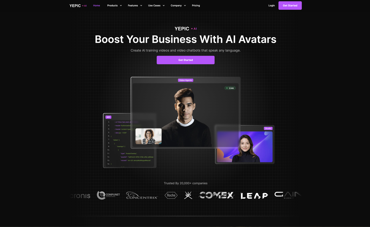Yepic AI screenshot