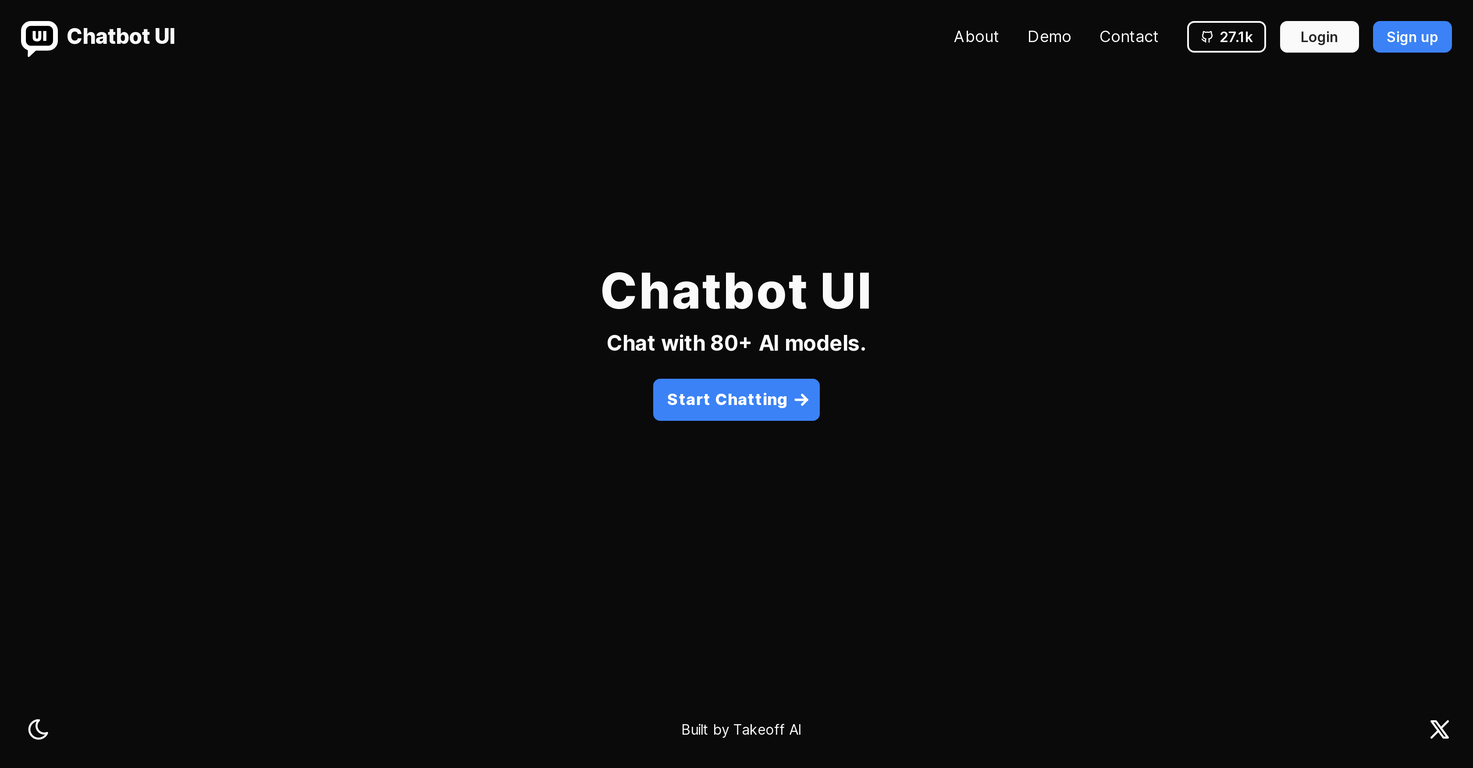 Chatbot UI screenshot