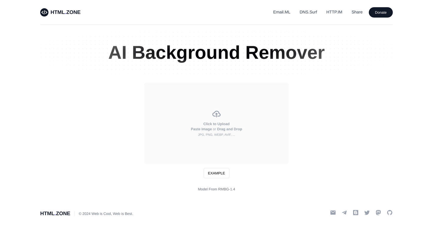 AI Background Remover by HTML Zone screenshot