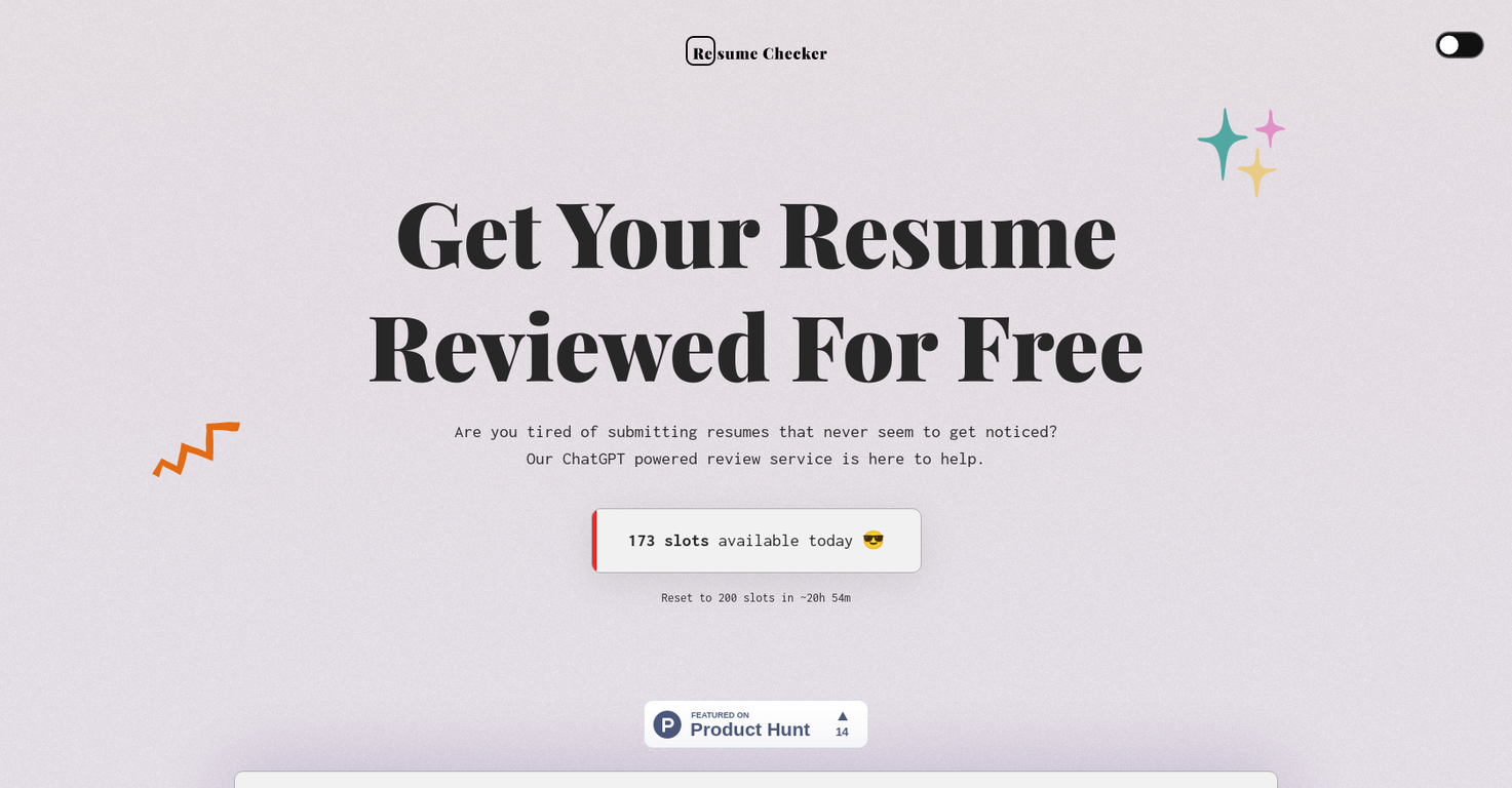 AI Resume Checker screenshot