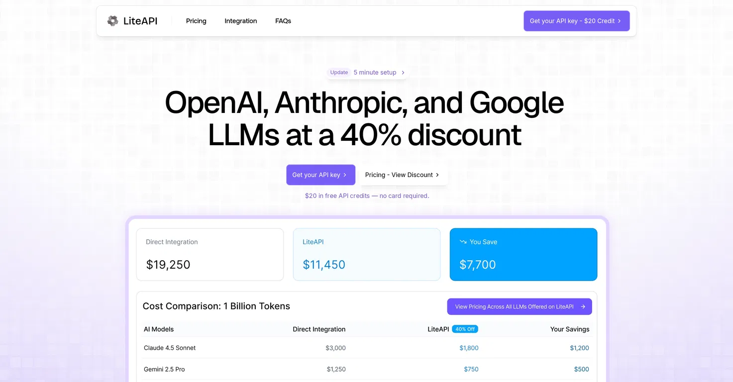 LiteAPI screenshot