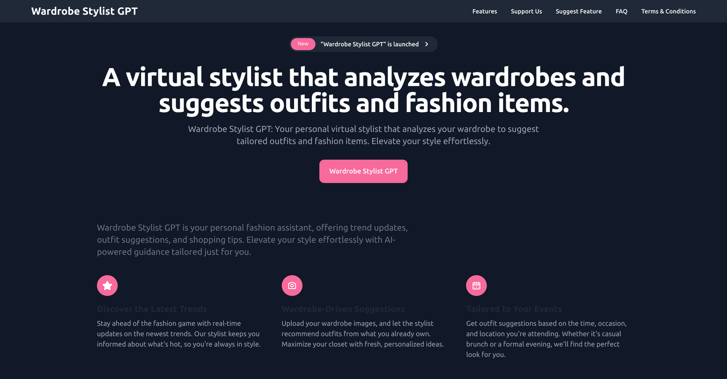 Wardrobe Stylist GPT screenshot