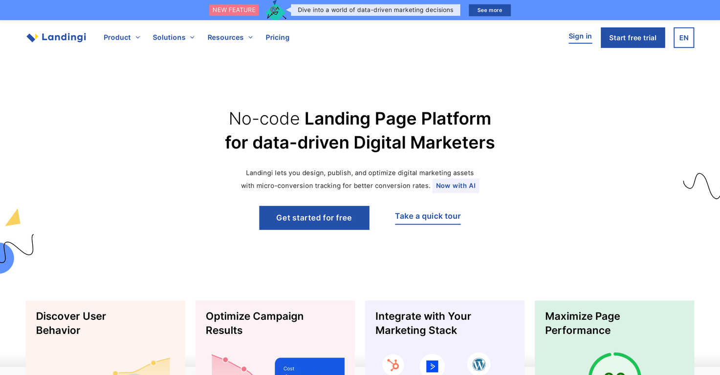 Landingi screenshot