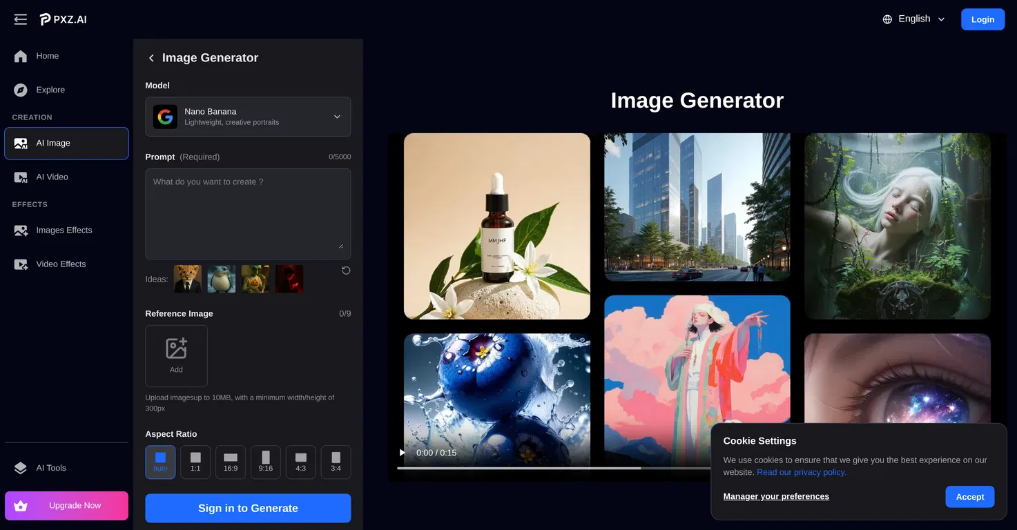 PXZ AI | Image Generator screenshot